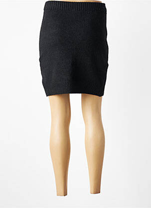 Jupe courte taille élastique noir ANGE femme