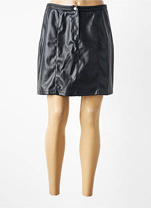 Jupe courte coupe droite noir VILA femme