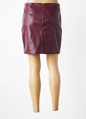 Jupe courte coupe droite violet ICHI femme