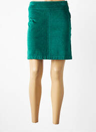 Jupe courte fermeture zip latéral vert LA FEE MARABOUTEE femme