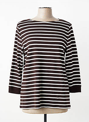 T-shirt manches longues manches longues marron STREET ONE femme