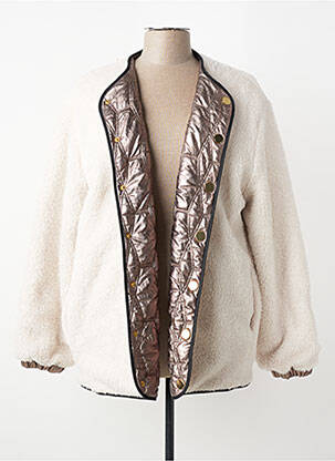 Veste casual coupe droite beige I.CODE (By IKKS) femme