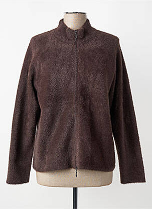 Veste casual col rond marron BETTY BARCLAY femme