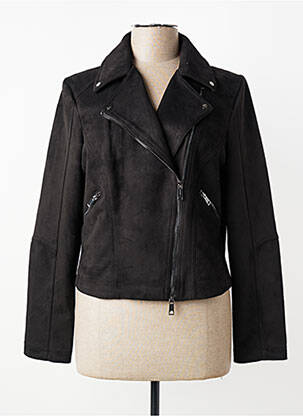 Veste casual tissage suedine noir STREET ONE femme