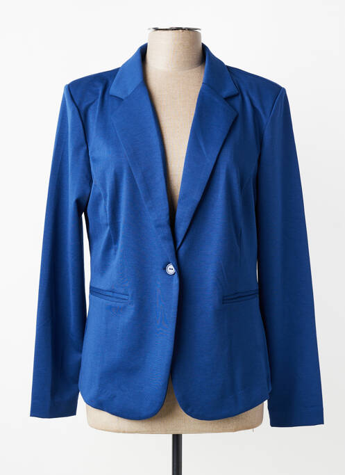 Blazer coupe cintrée bleu ICHI femme