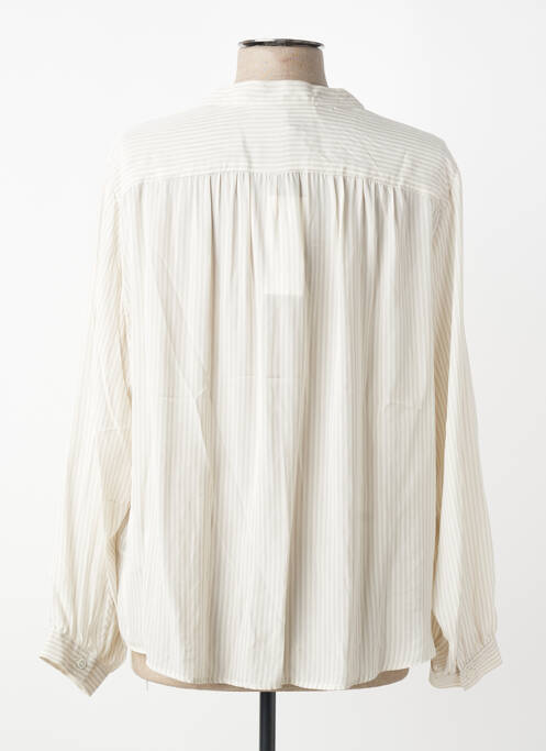 Blouse poignets boutonnés avec fente manches longues blanc GERARD DAREL femme