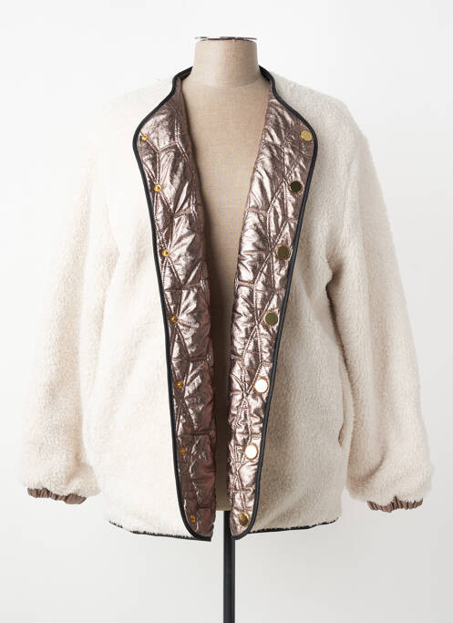 Veste casual coupe droite beige I.CODE (By IKKS) femme