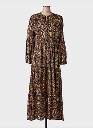Robe longue manches longues manches longues noir AN' GE femme