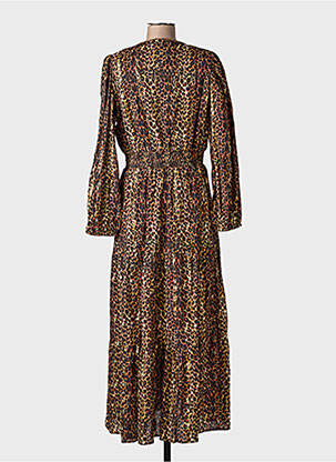 Robe longue manches longues manches longues noir AN' GE femme