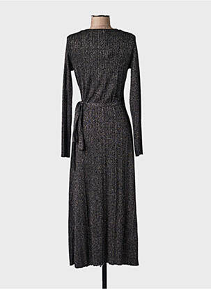 Robe longue manches longues manches longues bleu GRACE & MILA femme
