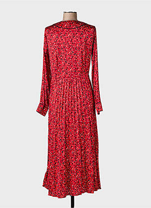 Robe longue manches longues manches longues rouge SCOTCH & SODA femme