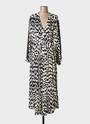 Robe longue manches longues manches longues noir LA PETITE FRANCAISE femme