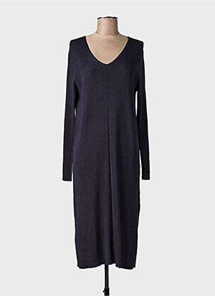 Robe pull col v manches longues noir VERA MONT femme