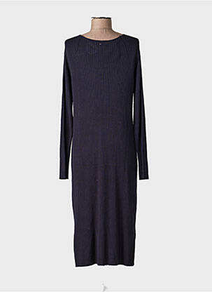 Robe pull col v manches longues noir VERA MONT femme
