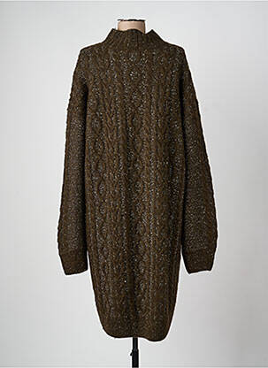 Robe pull resserrée sur le bas manches longues vert SCOTCH & SODA femme