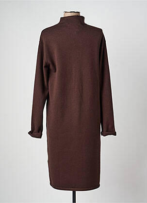 Robe pull col col montant manches longues marron BETTY BARCLAY femme