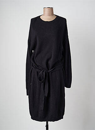 Robe pull coupe cintrée manches longues noir VILA femme