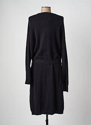 Robe pull coupe cintrée manches longues noir VILA femme