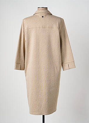 Robe courte manches 3/4 manches 3/4 marron STREET ONE femme
