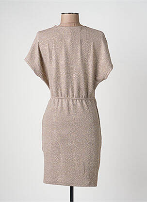 Robe courte manches courtes manches courtes or AN' GE femme