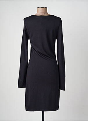 Robe mi-longue manches longues manches longues noir VILA femme