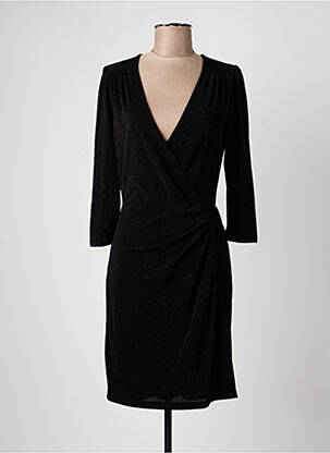 Robe courte manches 3/4 manches 3/4 noir LA PETITE ETOILE femme