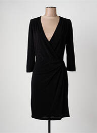 Robe courte manches 3/4 manches 3/4 noir LA PETITE ETOILE femme