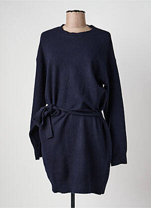 Robe pull stretch manches longues bleu ICHI femme