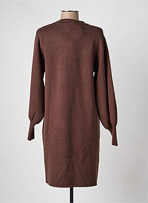 Robe pull stretch manches longues marron ARTLOVE femme