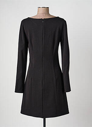 Robe courte fermeture zippée au dos manches longues noir VILA femme