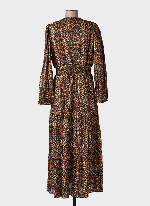 Robe longue manches longues manches longues noir AN' GE femme