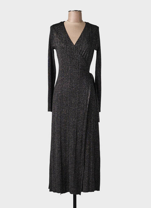 Robe longue manches longues manches longues argent GRACE & MILA femme