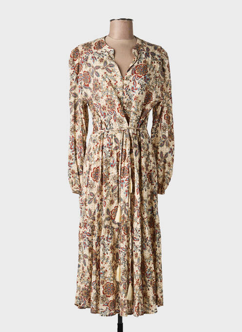 Robe longue manches longues manches longues beige MKT STUDIO femme