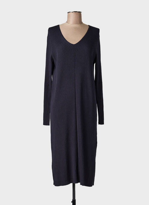 Robe pull col v manches longues noir VERA MONT femme