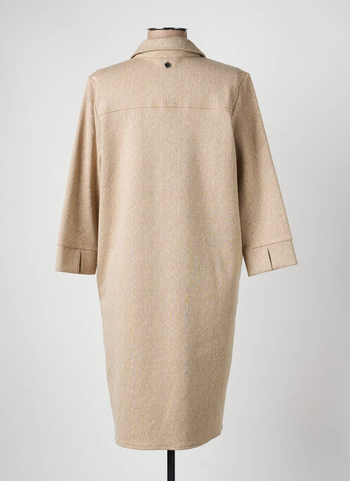 Robe courte manches 3/4 manches 3/4 marron STREET ONE femme