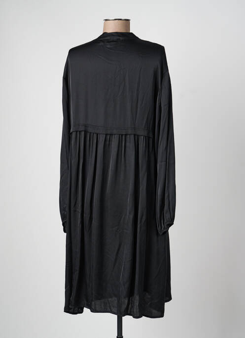 Robe mi-longue manches longues manches longues noir PAKO LITTO femme