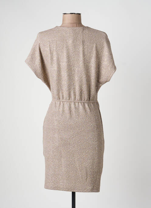 Robe courte manches courtes manches courtes or AN' GE femme