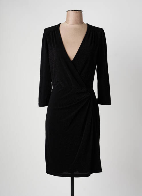 Robe courte manches 3/4 manches 3/4 noir LA PETITE ETOILE femme