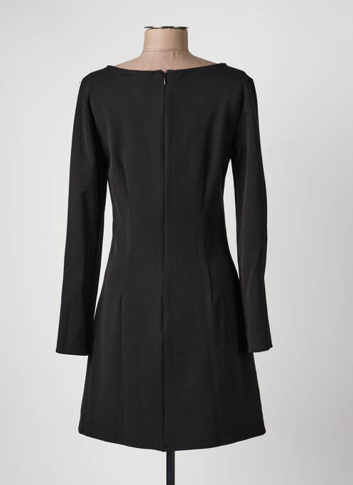 Robe courte fermeture zippée au dos manches longues noir VILA femme