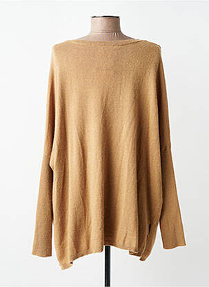 Pull col v manches longues marron ARTLOVE femme