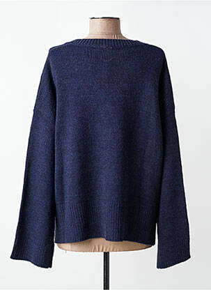 Pull coupe droite manches longues bleu O'MER femme