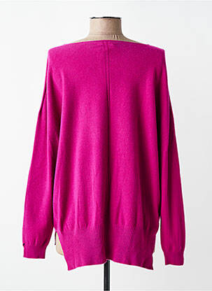 Pull tissage chiné manches longues violet PAKO LITTO femme
