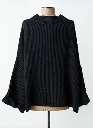 Pull stretch manches longues noir O'MER femme