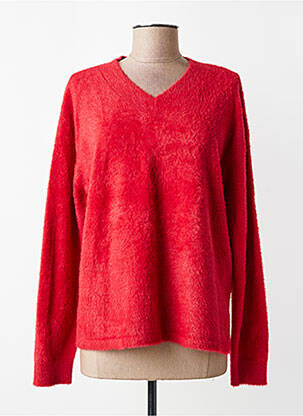 Pull coupe cintrée manches longues rouge BETTY BARCLAY femme