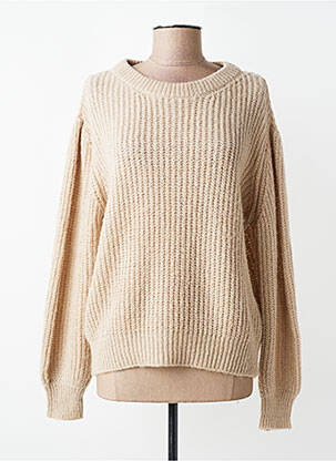 Pull stretch manches longues beige SIGNE NATURE femme