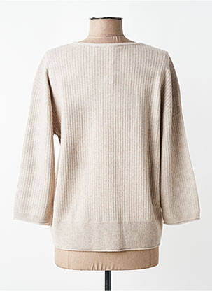 Pull tissage chiné manches longues beige BETTY BARCLAY femme