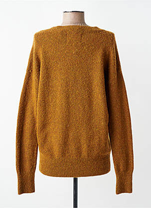 Pull tissage chiné manches longues marron SCOTCH & SODA femme