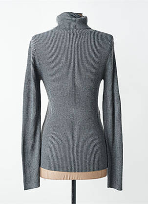 Pull col roulé coupe cintrée manches longues gris MKT STUDIO femme