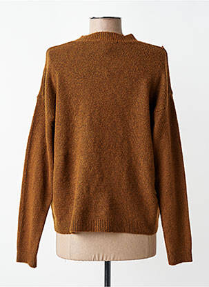 Pull stretch manches longues marron B.YOUNG femme