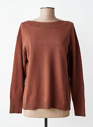 Pull stretch manches longues marron BETTY BARCLAY femme